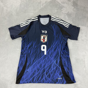 Adidas Japan X Y-3 2024 Authentic Home Blue Jersey Ayase Ueda Men Sz L IU0957